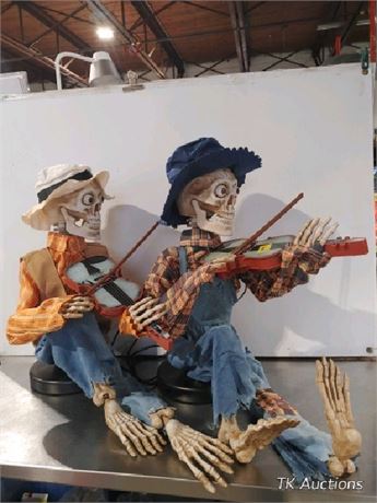 Animated Dueling Fiddler Skeletons