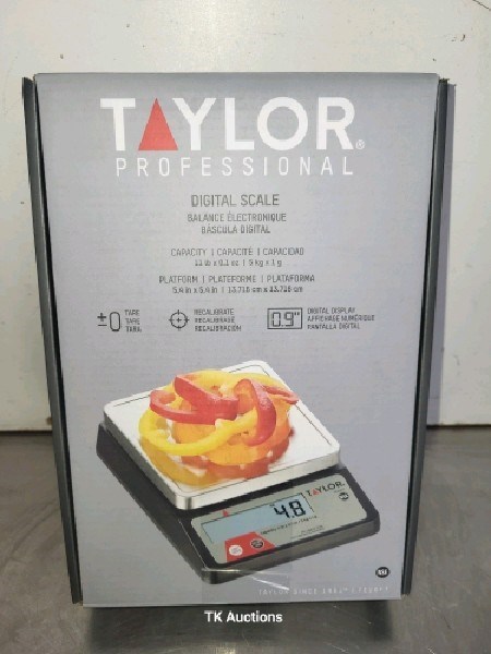 TK Auctions - Taylor Precision TE10FT compact digital portion control ...