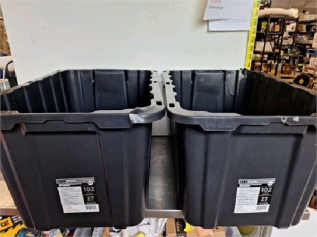 TK Auctions - 2 Tuff Store Heavy Duty Storage Boxs